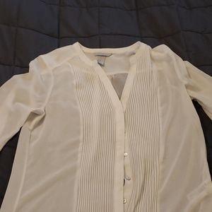 Sheer white blouse